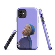 Girl With The Parrot Earring iPhone Case