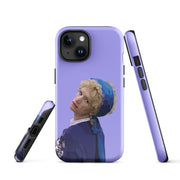 Girl With The Parrot Earring iPhone Case