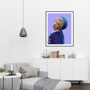 Girl With The Parrot Earrings Print